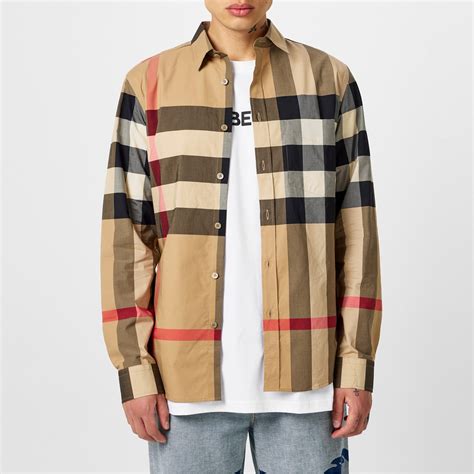 burberry patterned shirt|burberry shirt long sleeve.